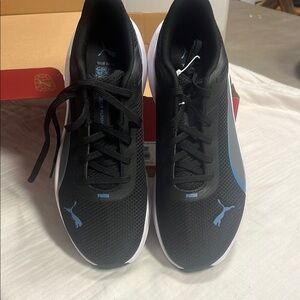 Puma Black and Blue Athletic Shoes